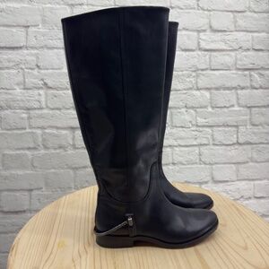 FRANCO SARTO Women's A-Lindy Black High Shaft Boots Sz US 9.5 Equestrian